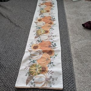 Pumpkin and Sunflower Table Runner